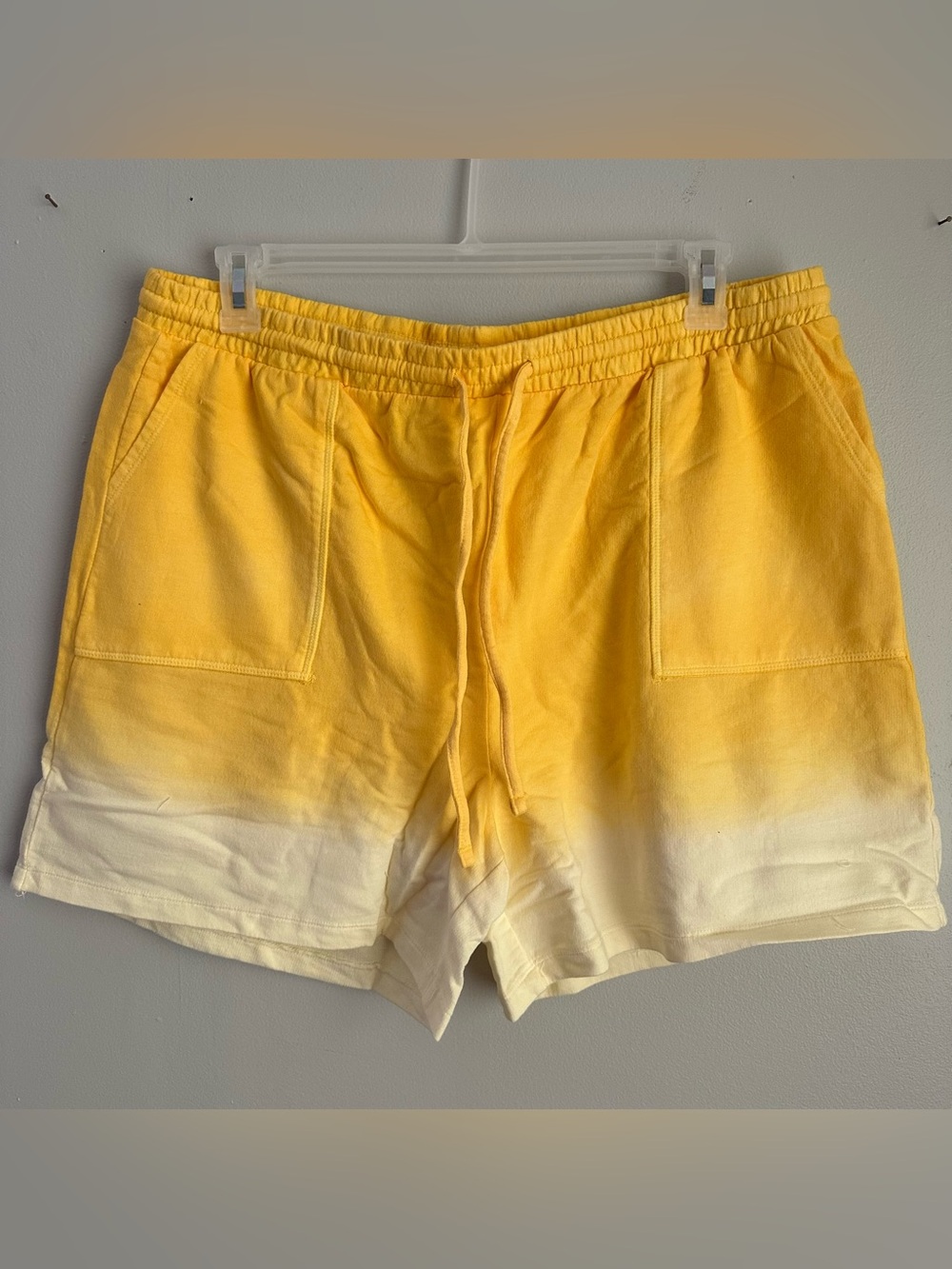 Zenana yellow ombre shorts 1X 2X 3X